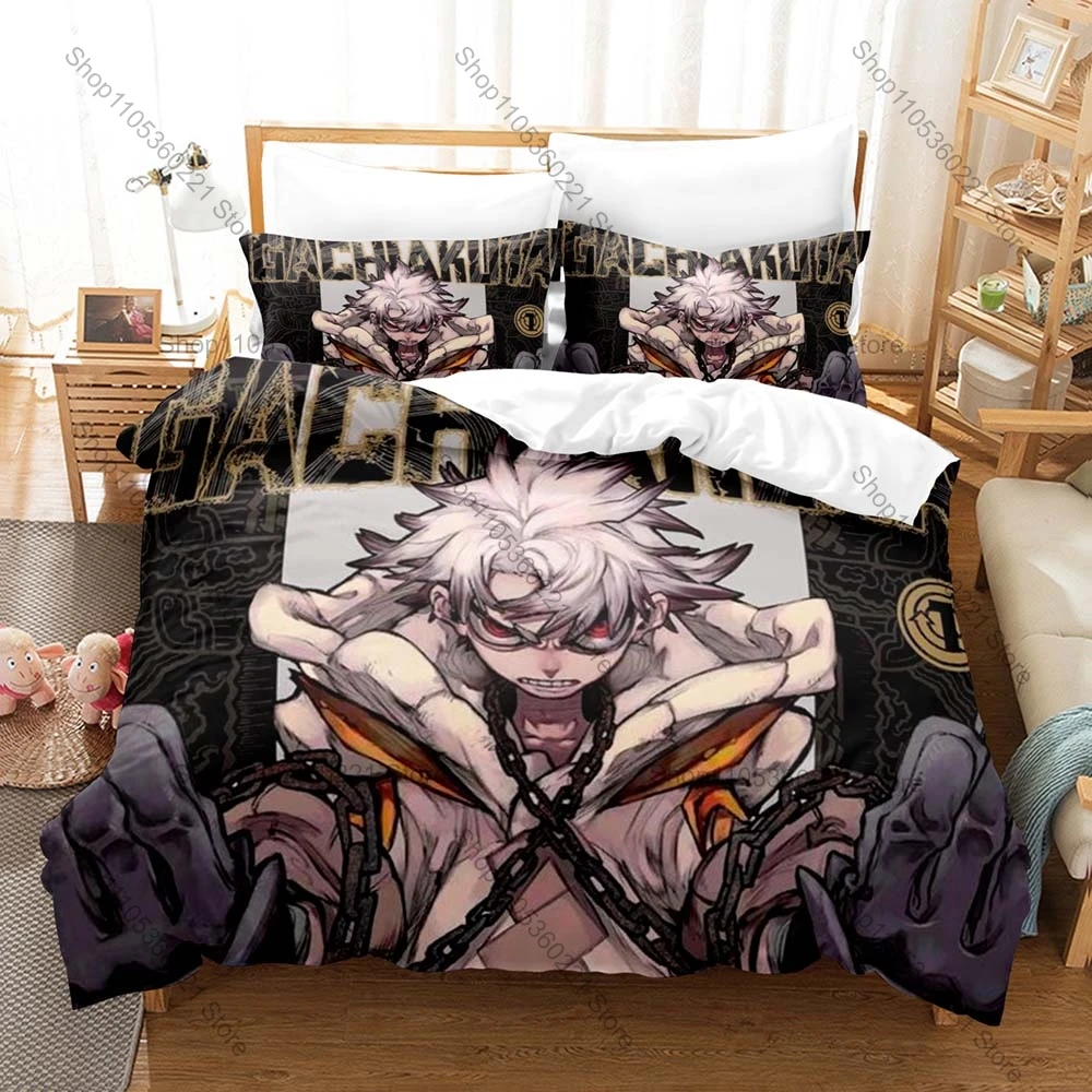 Cool Personality Gachiakuta Rudo, Zom, Kyoura Bedding Set New Duvet Cover Set Soft Microfiber Bedroom Decor All Sizes Anime Fan