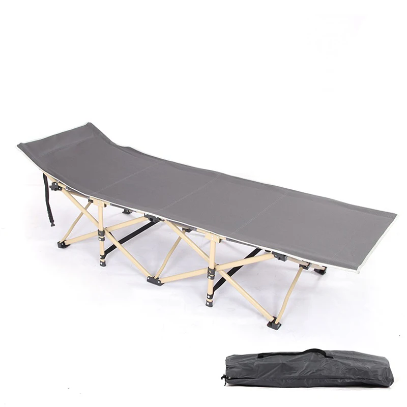 Portable Outdoor Adults Space Saving Modern Single Metal Camping Folding Bed