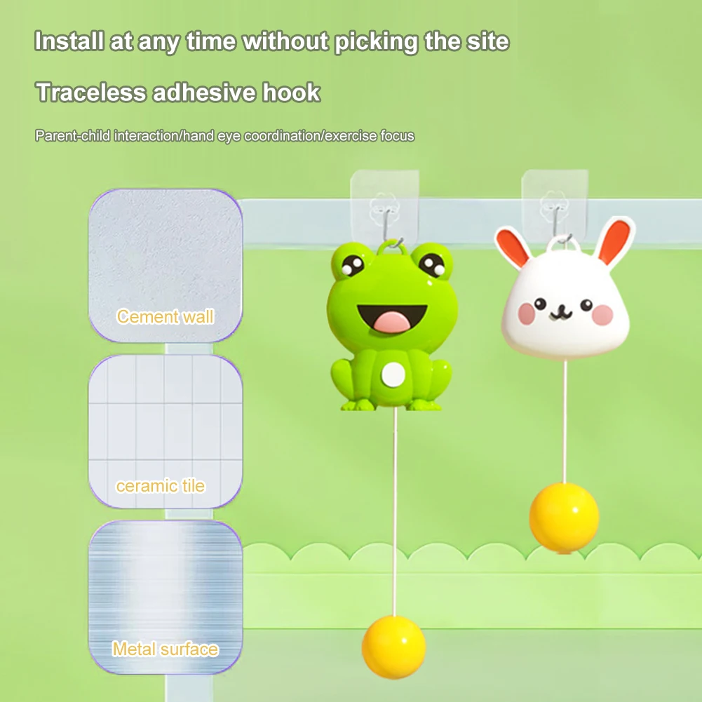 ของเล่นปิงปองแขวน ฝึกการประสานมือและตา เกมปิงปองในร่ม ฝึกซ้อมการตีลูกปิงปอง สำหรับเด็กชายและเด็กหญิง