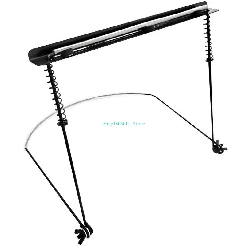 

T3LD 24 Holes Iron Harmonica Neck Holder Mouth Organ Hanger Hook Adjustable Harmonica Stand Woodwind Instruments Accessories
