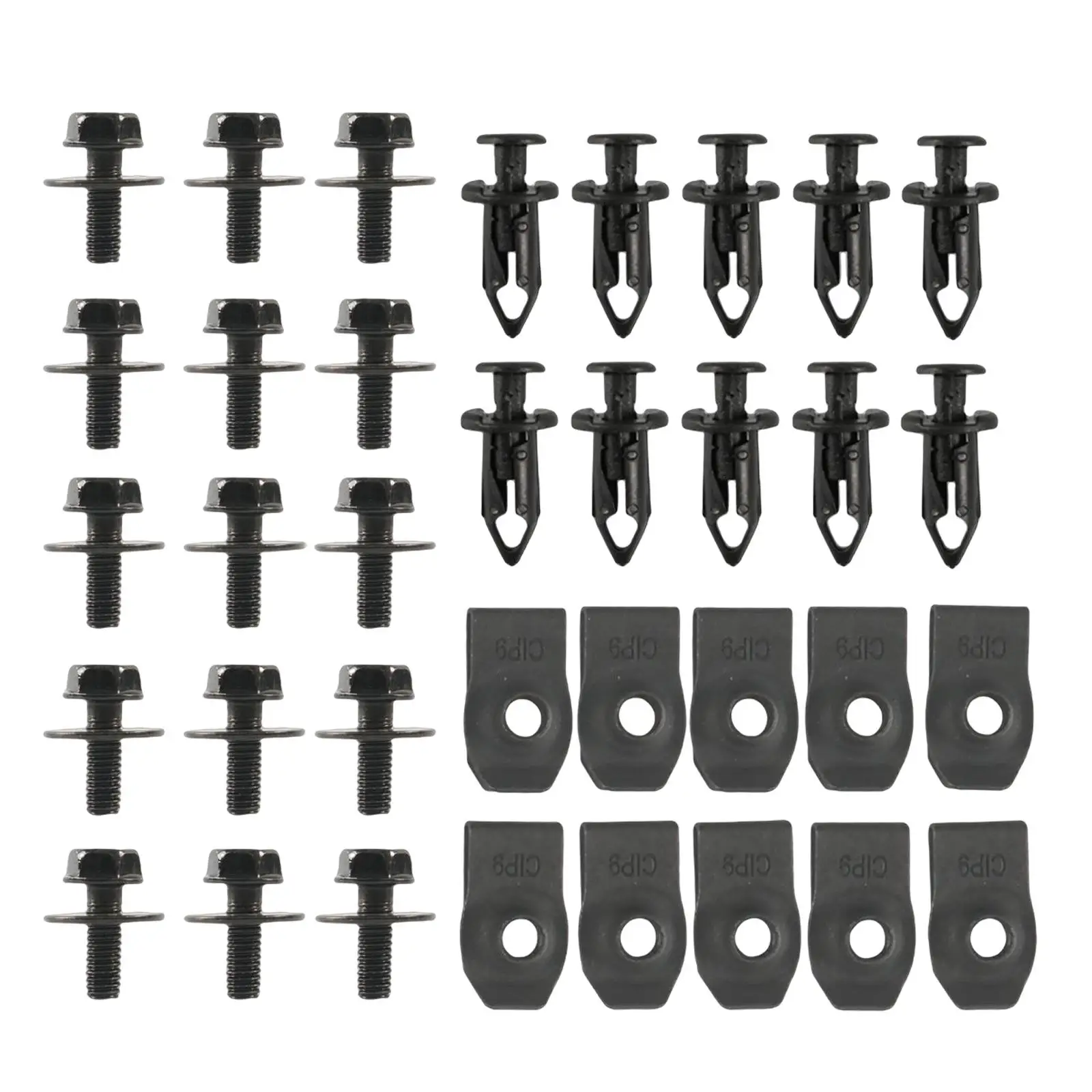 35 Pieces Engine Under Cover Push Body Bolts Fit for G35 G37