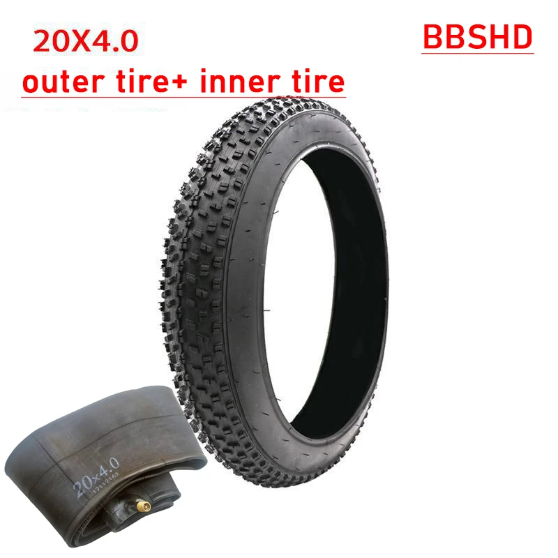 BBSHD 20x4.0 Elektrische Fatbike Vetband 20 Inch Sneeuw Strand Fietsband en Binnenband Fiets Onderdelen Fietsaccessoires - afbeelding 1