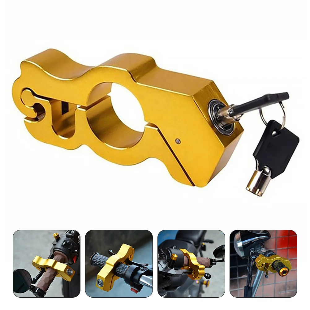 

Motorcycle Handle Brake Lock Horn Throttle Anti-theft Refit Accessories Security