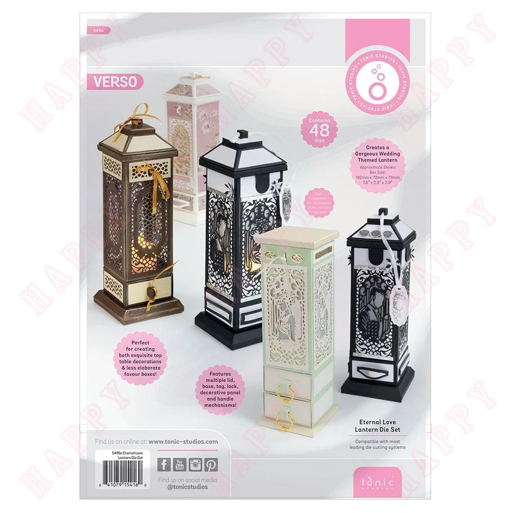 Small Lantern Dies New Arrival Cut Die Various Card Series Scrapbooking Paper Craft Knife Mould Punch Dies Eternal Love Lantern