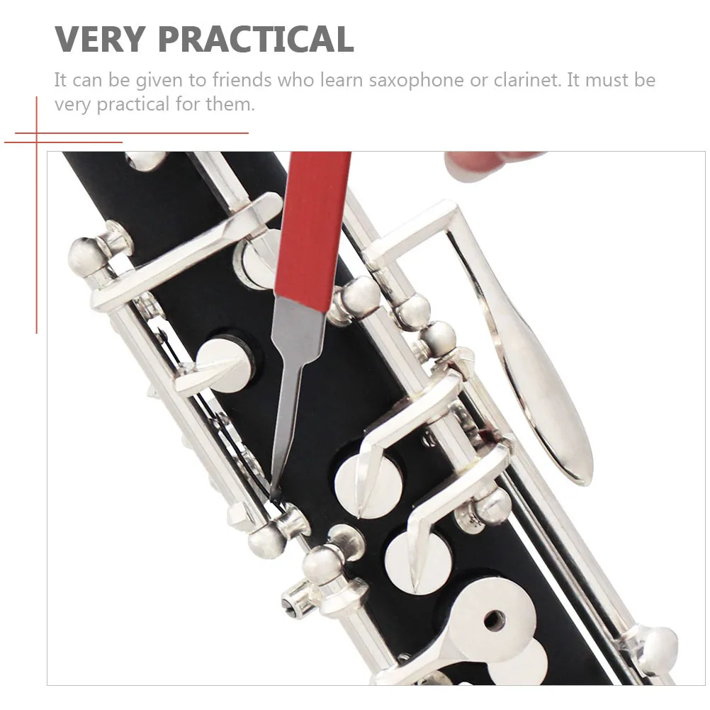 

1Pcs Musical Instrument Repair Tool Saxophone Clarinet Hook Spring Durable Portable Repair Accessory Reddish Brown