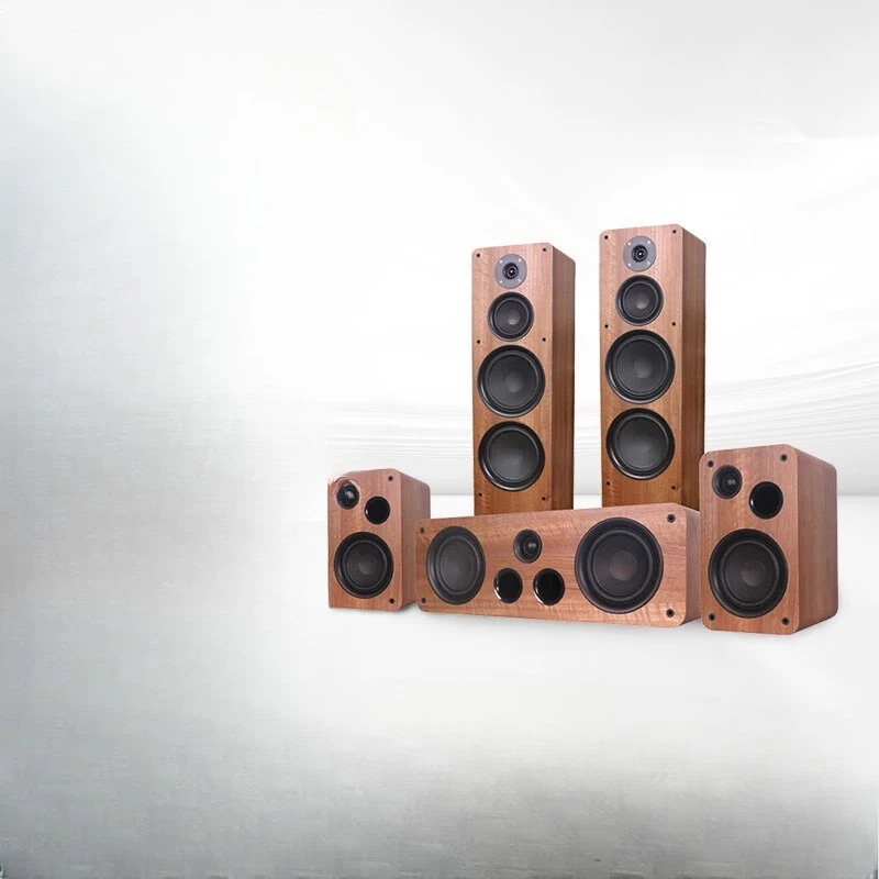 

Audiophile-grade home theater set 5.1-channel three-way floor-to-ceiling stereo