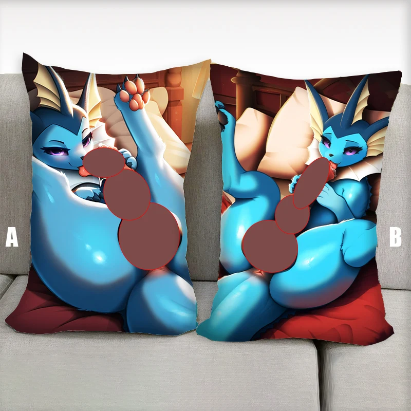 Anime Pillow Firewolf Furry Dakimakura Nsfw Half body Cartoon Pillow Core Double Side Print