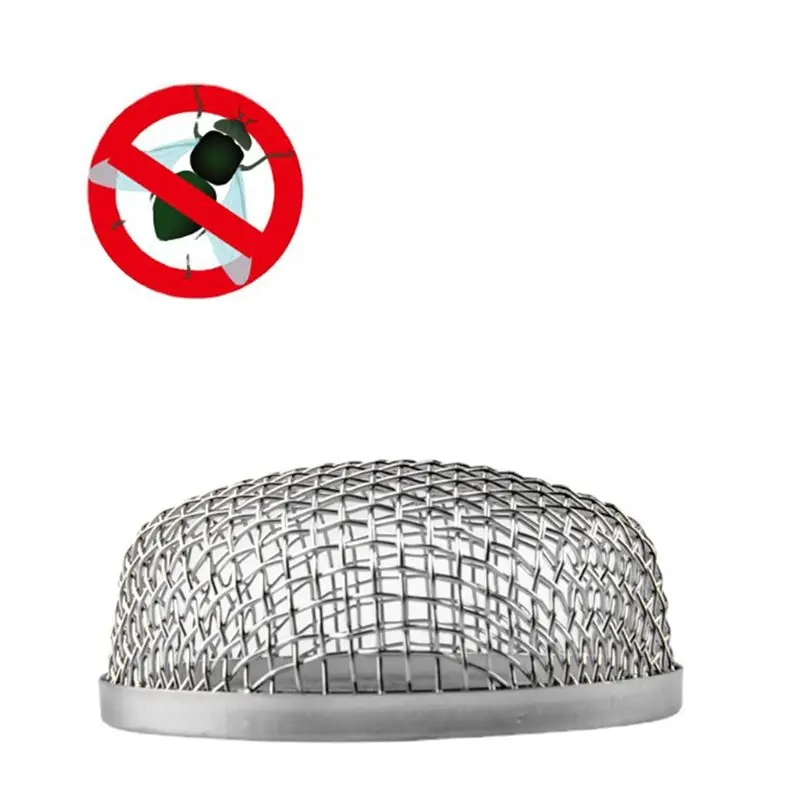 2 Pack Flying Insect Screen Stainless Steel RV Furnace Vent Cover Mesh With Tools Camping Replacement