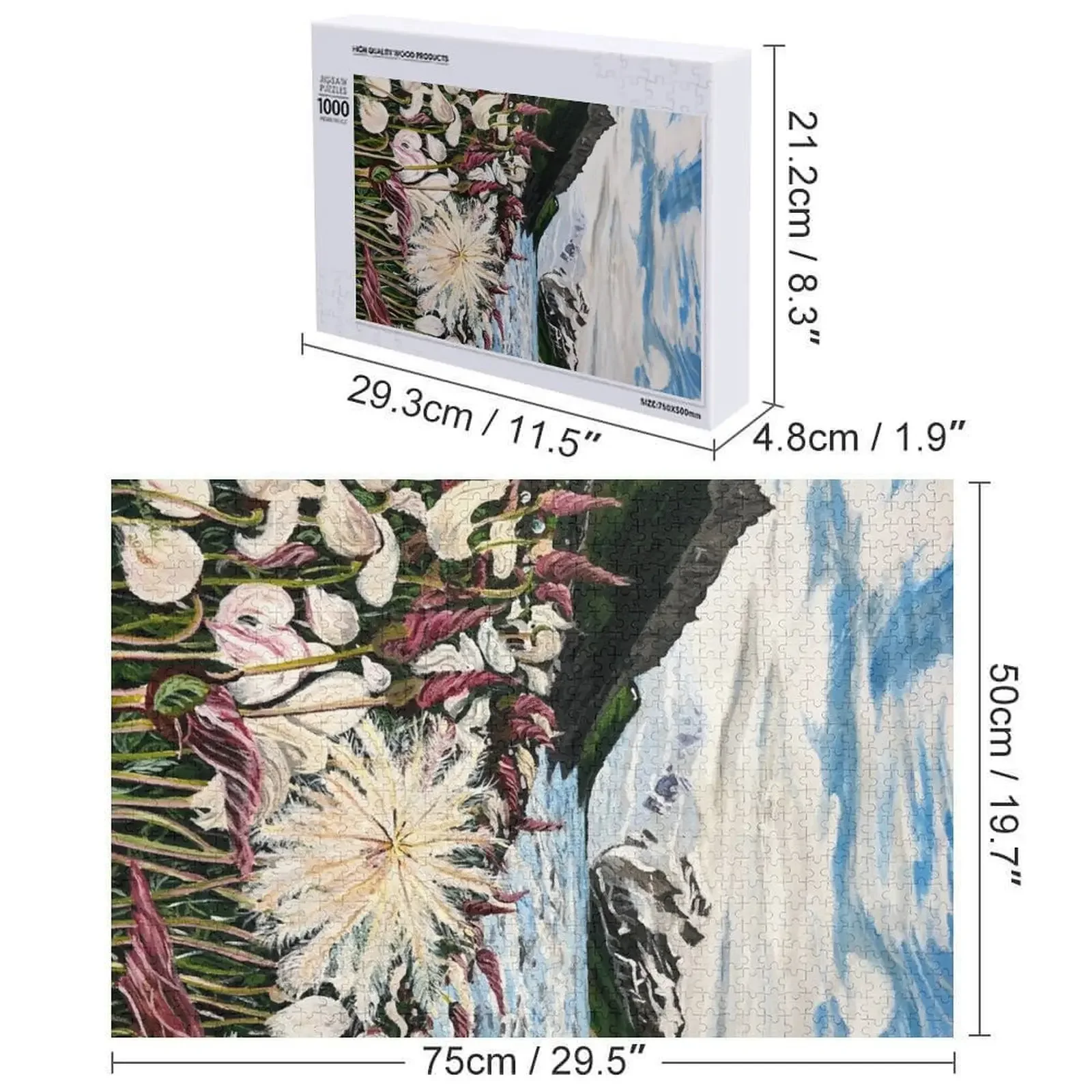 랭겔 - 세인트 엘리아스 국립공원의 드라이아스 직소 퍼즐 맞춤 선물 아기용 나무 맞춤 선물 퍼즐