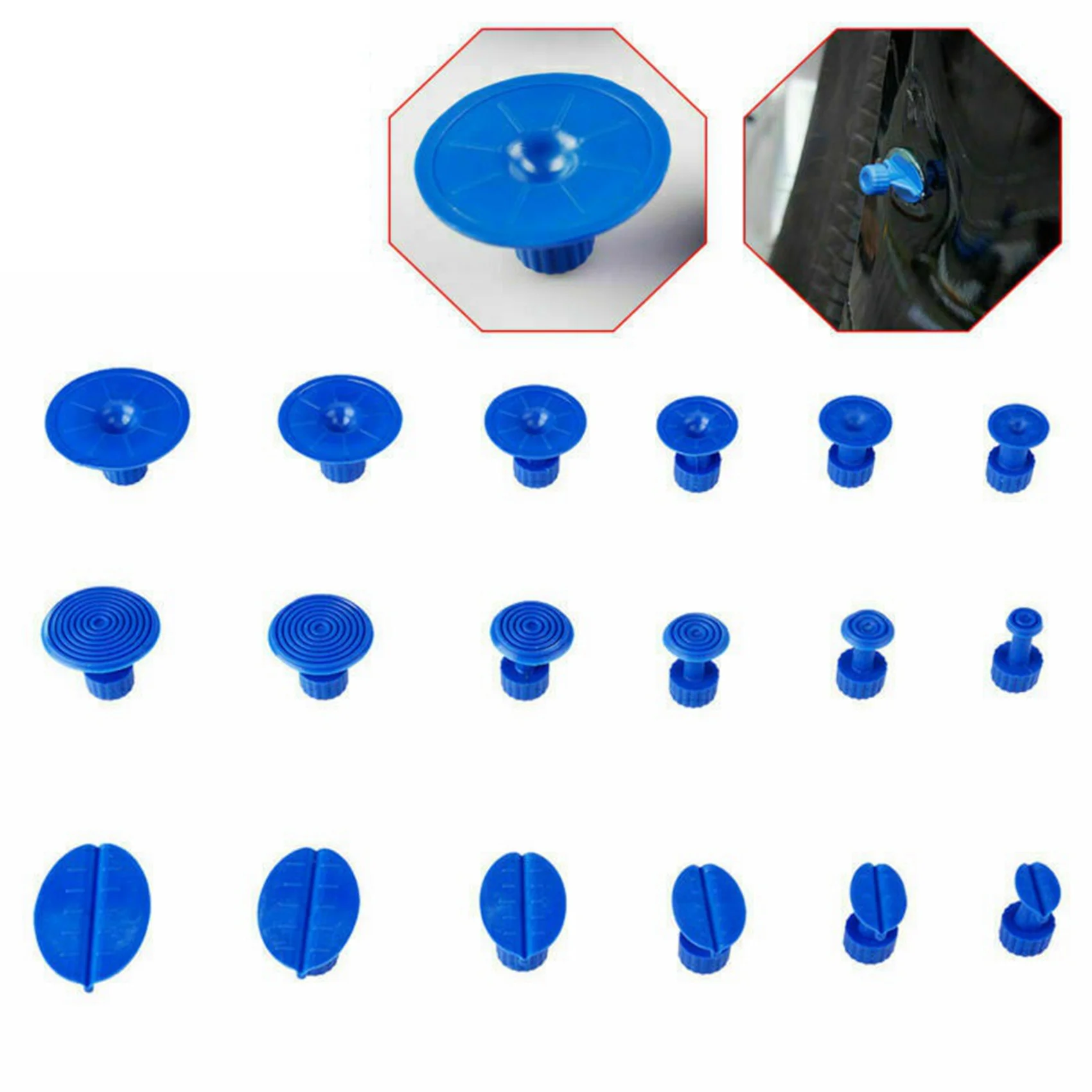 ABJN-180 Pcs 풀러 탭 페인트리스 덴트 수리 탭 작은 덴트용 접착제 당기는 탭 키트