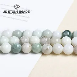 Natural maotian jade pedra redonda contas 4-12mm escolher tamanho para jóias fazendo pulseira acessórios 15 