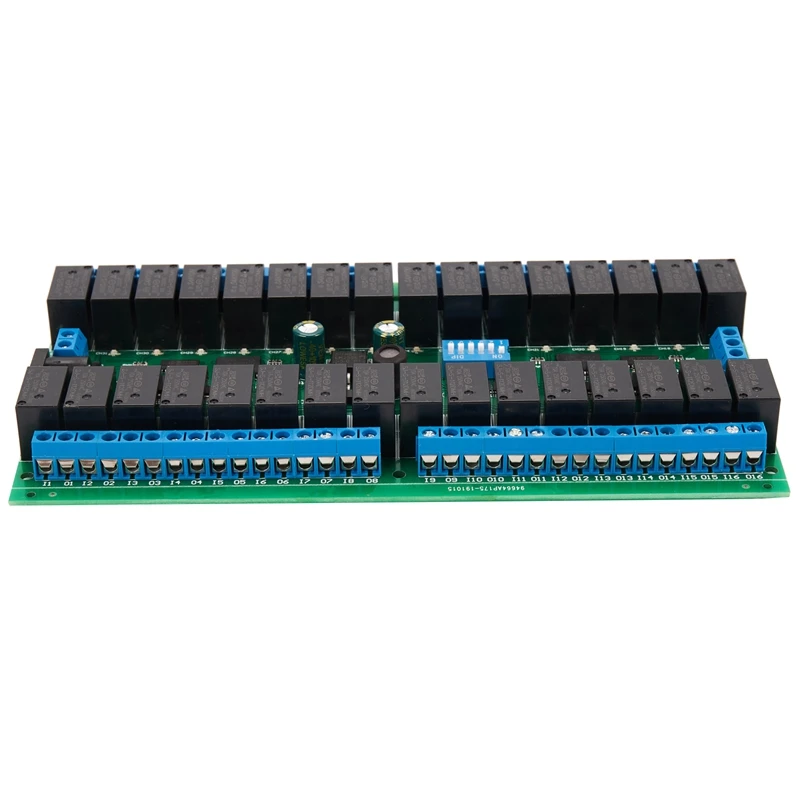 R421C32 DC12V 32 Channels Modbus RTU RS485 Bus Relay Module UART Serial Port Board For PLC LED Home Automation Door Lock