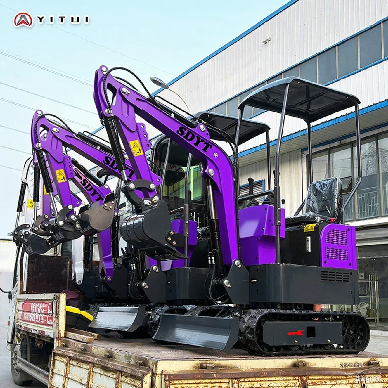 Miniexcavadora personalizada de alta calidad de 1,5 1,8 toneladas con múltiples herramientas auxiliares Miniexcavadoras Ce Epa Euro 5 de alta calidad