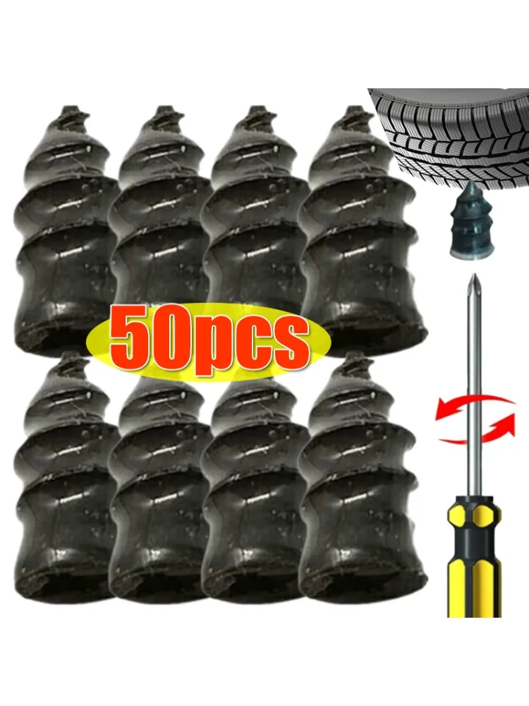AliExpress NONE Car Motorcycle Vacuum Tyre Repair Nails Tire Puncture Repair Tubeless Rubber Metal Accessories for Truck Scooter Bike 10-50Pcs