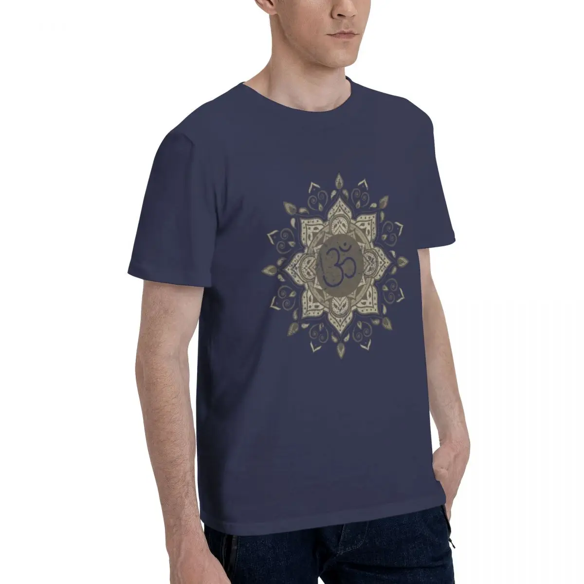 Men Women T-Shirt Om Mandala Spiritual New Age Buddhist Yoga Funny Cotton Tee Shirt Short Sleeve T Shirt O Neck Clothes New