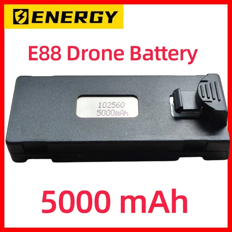 E88 RC الطائرة بدون طيار الرسمية 5000mAh 3.7V ملحقات البطارية ل E88 E99 E88PRO Ls-E525 E525 P1 P5 K3 بطارية Spe جزء خاص 10 قطعة