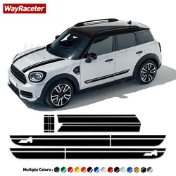 Bonnet Stripes Sticker Engine Cover Hood Trunk Door Side Body Kit Decal For MINI Countryman F60 ALL4 Cooper JCW 2017-On 2022