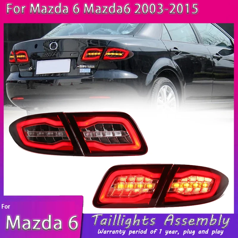 

Car Lights For Mazda 6 Taillights 2003-2015 New Style LED Tail Lamp Dynamic Turn Signal Light Car Taillights Assembly