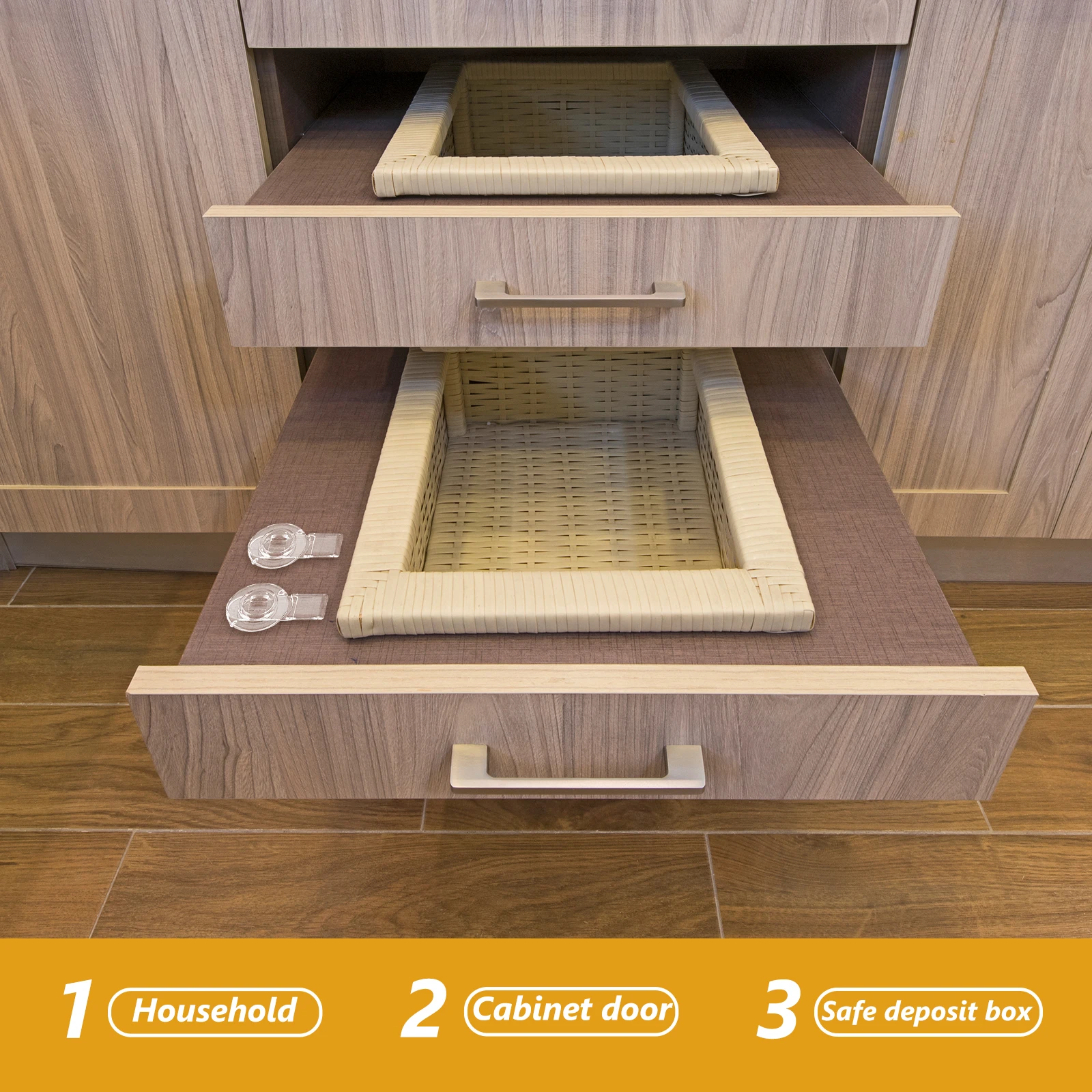 

10Pcs Pet Door Lock Acrylic Round Rotation Lock Transparent for Cabinet Case Jewelry Box Safety Use Box Latch Hinge Latch Locks