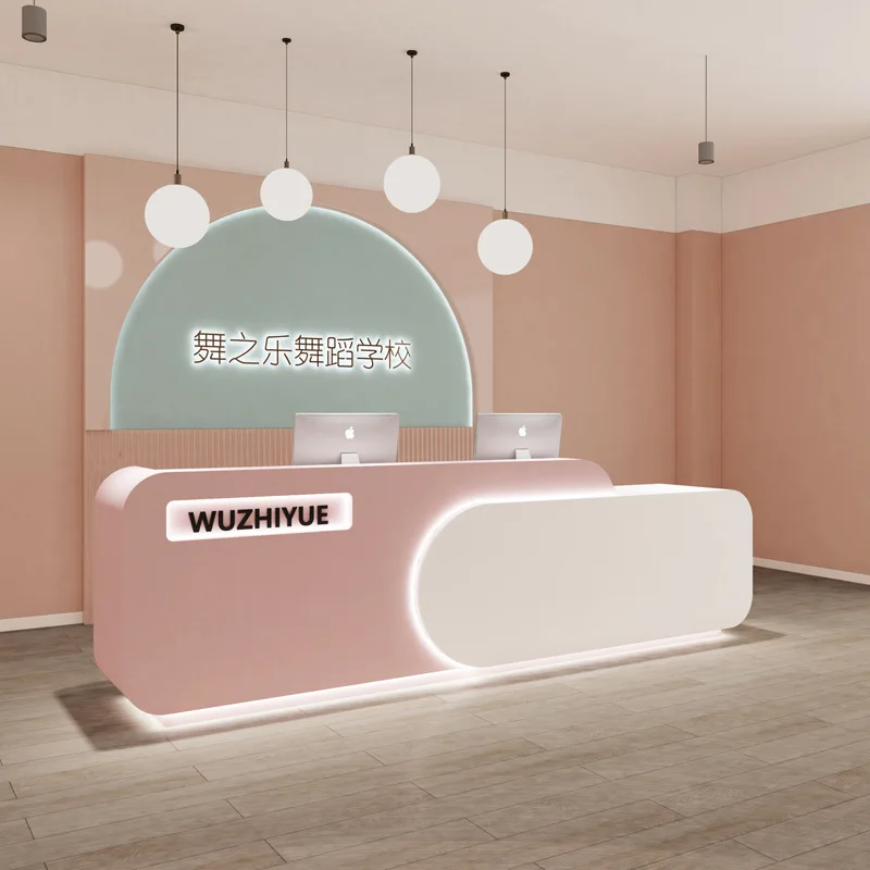 

Children's paradise Maternal and infant checkout page Training institution Reception desk Dance early education kindergarten pai