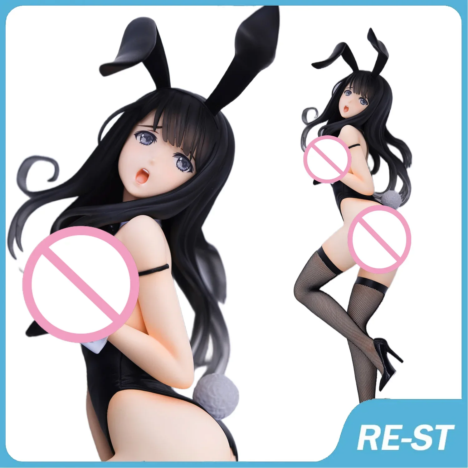 

43cm Native BINDing Anime Bunny Figure Tony's Bunny Sisters Usami Mio PVC Action Figure Toy Adults Collection Model Doll Gifts