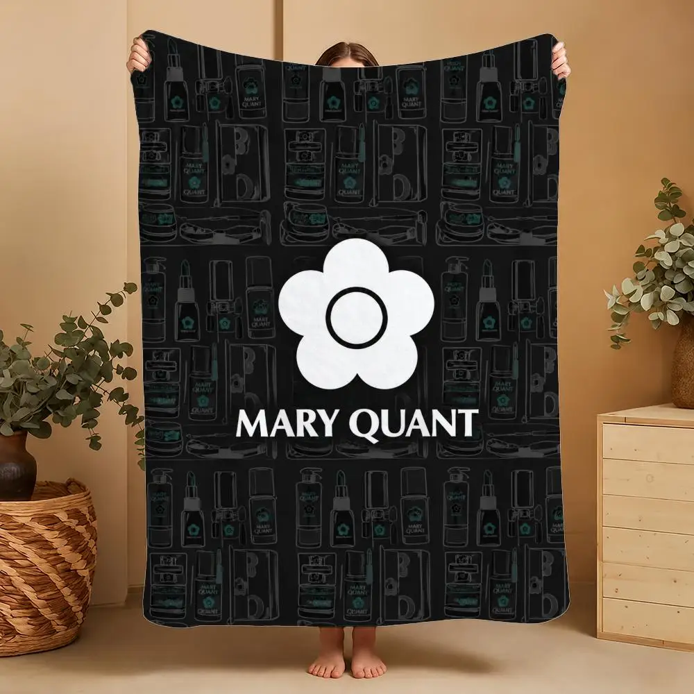 Designer Mary Quant Throw Plush Flannel Throw Blanket | Pet Cover for Dog Cat, Sofa Bed Travel Picnic Home Textile Decor