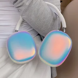 INS Dreamy Laser Gradient Colorful Headset Case For Apple AirPods Max Earphone Protective Cover for AirPods max Cute Cases Girl