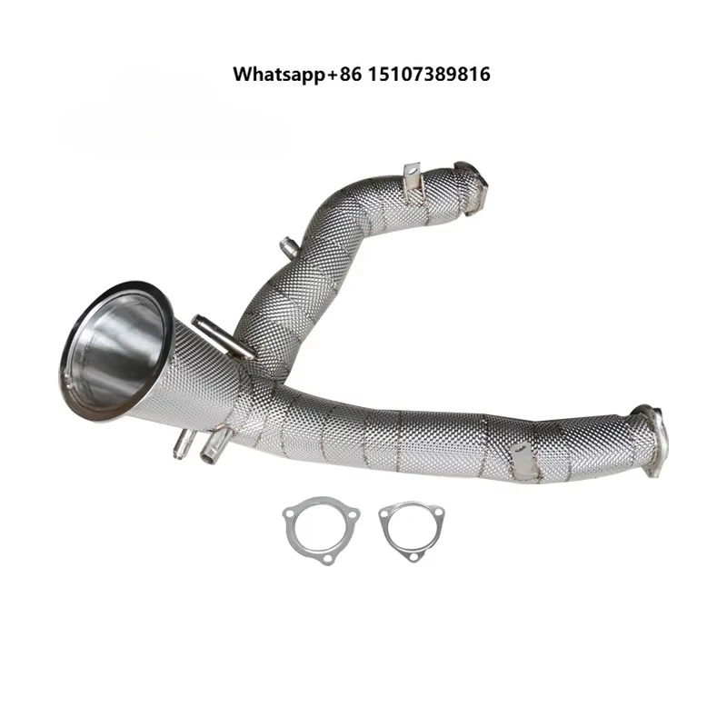 

Exhaust Downpipe for A6 A7 C8 3.0T 2019+ with Heat Shield