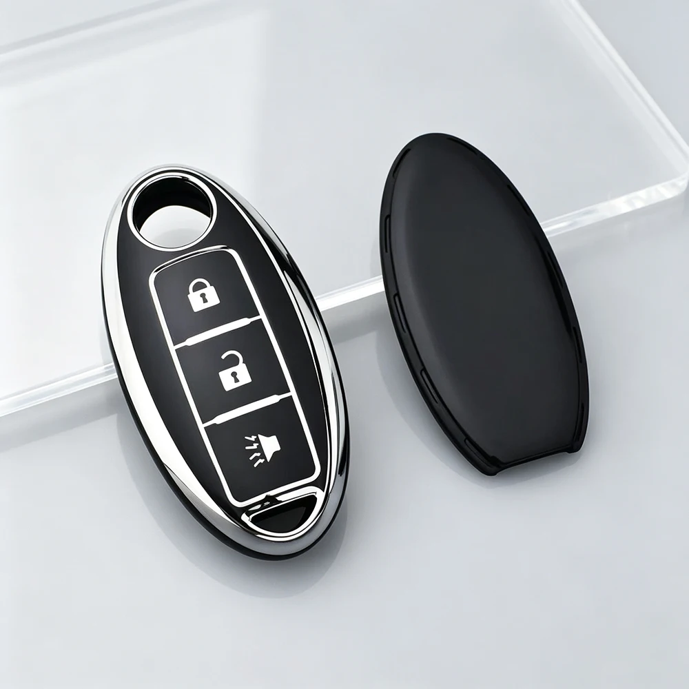 3 Buttons TPU Car Remote Key Case Cover for Nissan X-Trail T32 T31 Qashqai Juke J10 J11 Kicks Tiida Pathfinder Note Shell Fob
