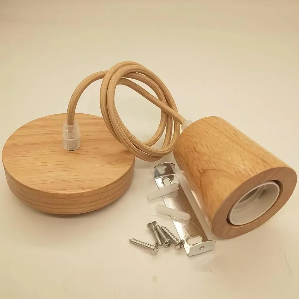 

Креативный современный простой держатель для лампы, нестандартное деревянное основание для лампы, цоколь E27, одноцокольный светильник для домашнего освещения