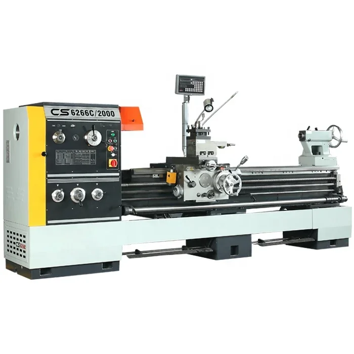 parallel lathe CS6266C 105mm spindle bore heavy  lathe machining manual lathe machine for screw cutting