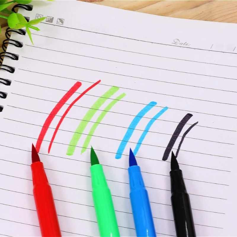 18-цветные акварельные ручки, акварельная ручка с мягким наконечником, художественный маркер для рисования, моющиеся акварельные ручки, канцелярские принадлежности, школьные принадлежности