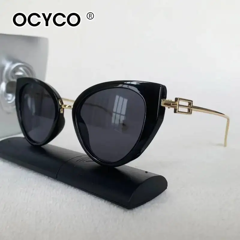 

Солнцезащитные очки OCYCO 2026: Роскошные винтажные женские очки «кошачий глаз» от известного бренда, модные солнцезащитные очки для женщин, для вождения, защита от УФ-излучения UV400
