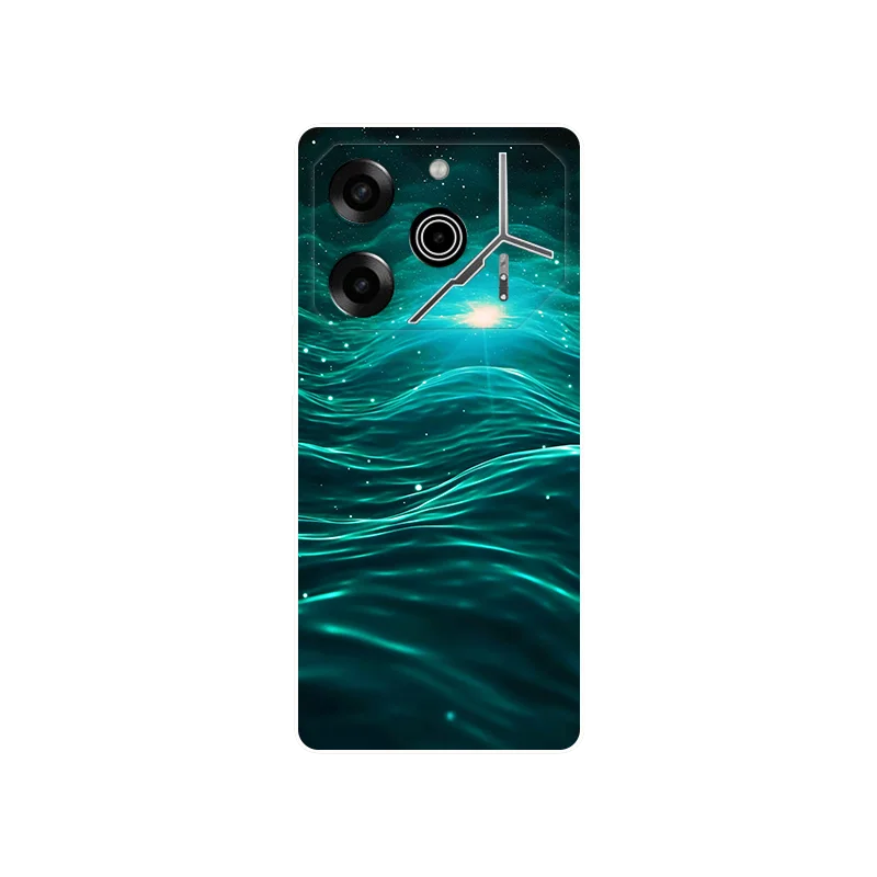 لغطاء Tecno Pova 6 Pro 5G Case 5G  الموضة  فتاة  زهرة  مصد سيليكون ناعم  غطاء خلفي لهاتف Tecno Pova 6 Pova6 Pova6 Neo Pova6Pro  أغطية الهاتف