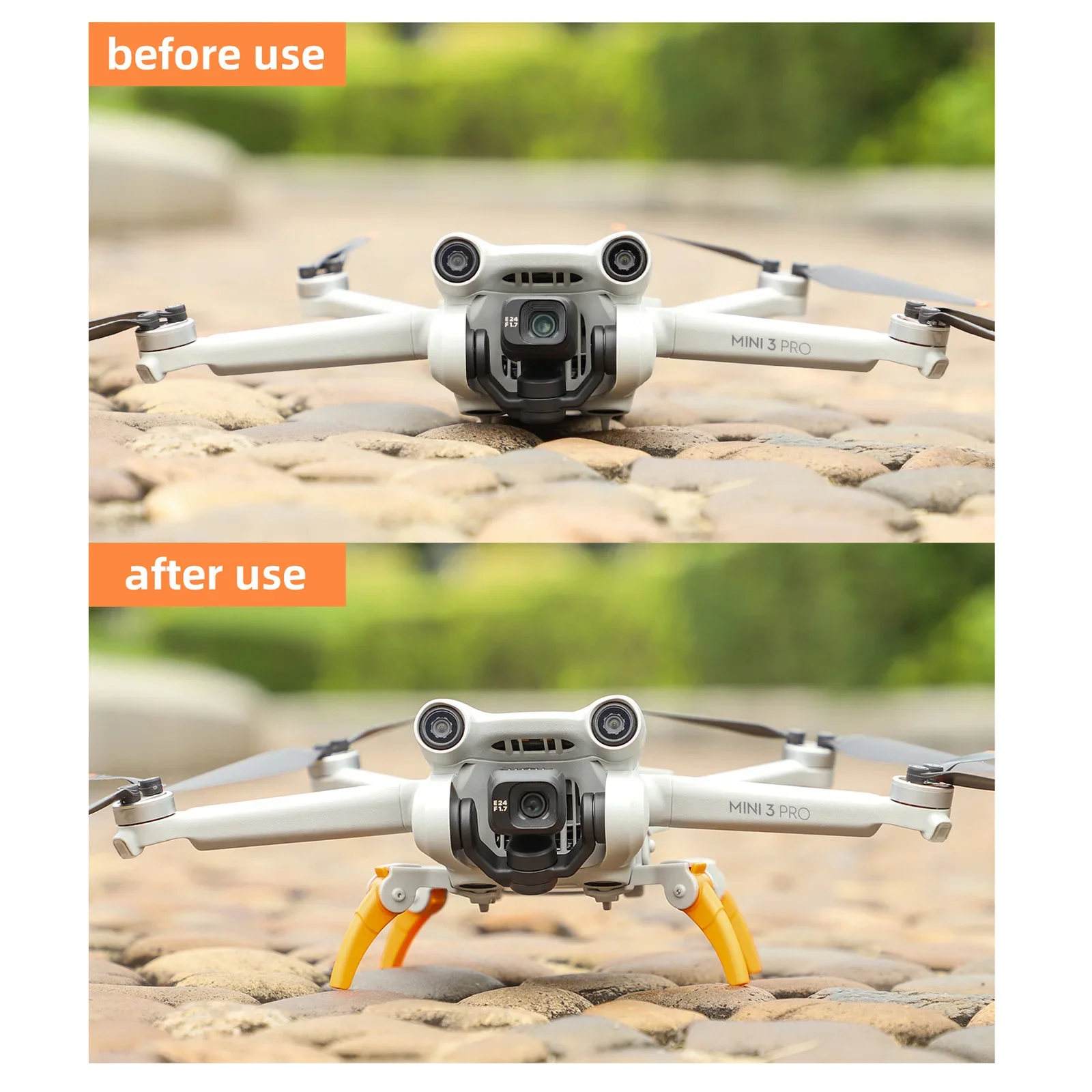 Train d'atterrissage pliable pour Extensions DJI Mini 3 Pro, engrenages surélevés, Support de protection des jambes pour accessoires DJI Mini 3 Pro