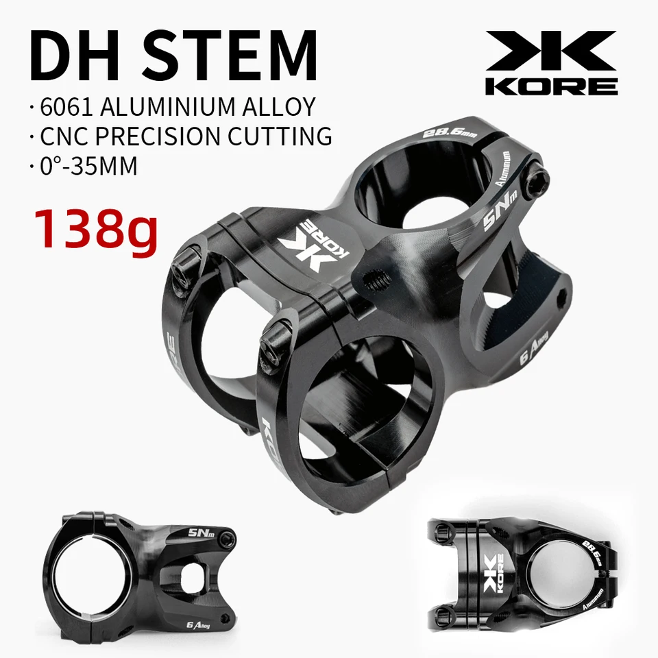 KORE 自転車 DH ステム 35mm MTB ロードバイク アルミ合金 ショート
