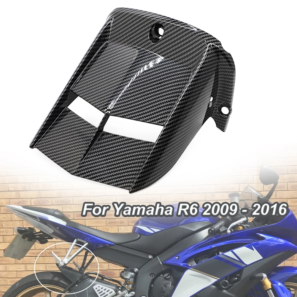 Motorcycle Rear Fender Mudguard Tire Hugger Cover Cowling Carbon Fiber Black For Yamaha R6 2009 - 2016