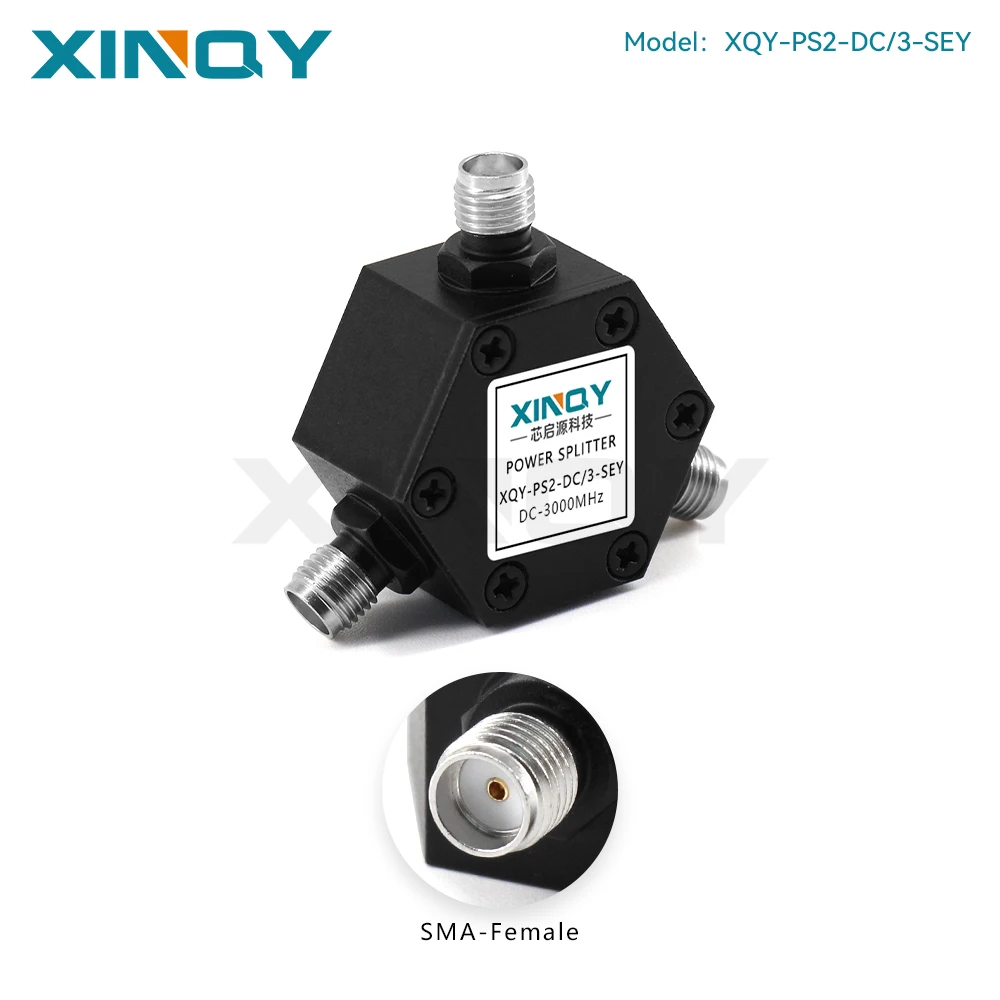 XINQY DC-3GHz Low-Frequency GPS Power Divider 1-to-2, 0-3000M SMA Resistive Splitter