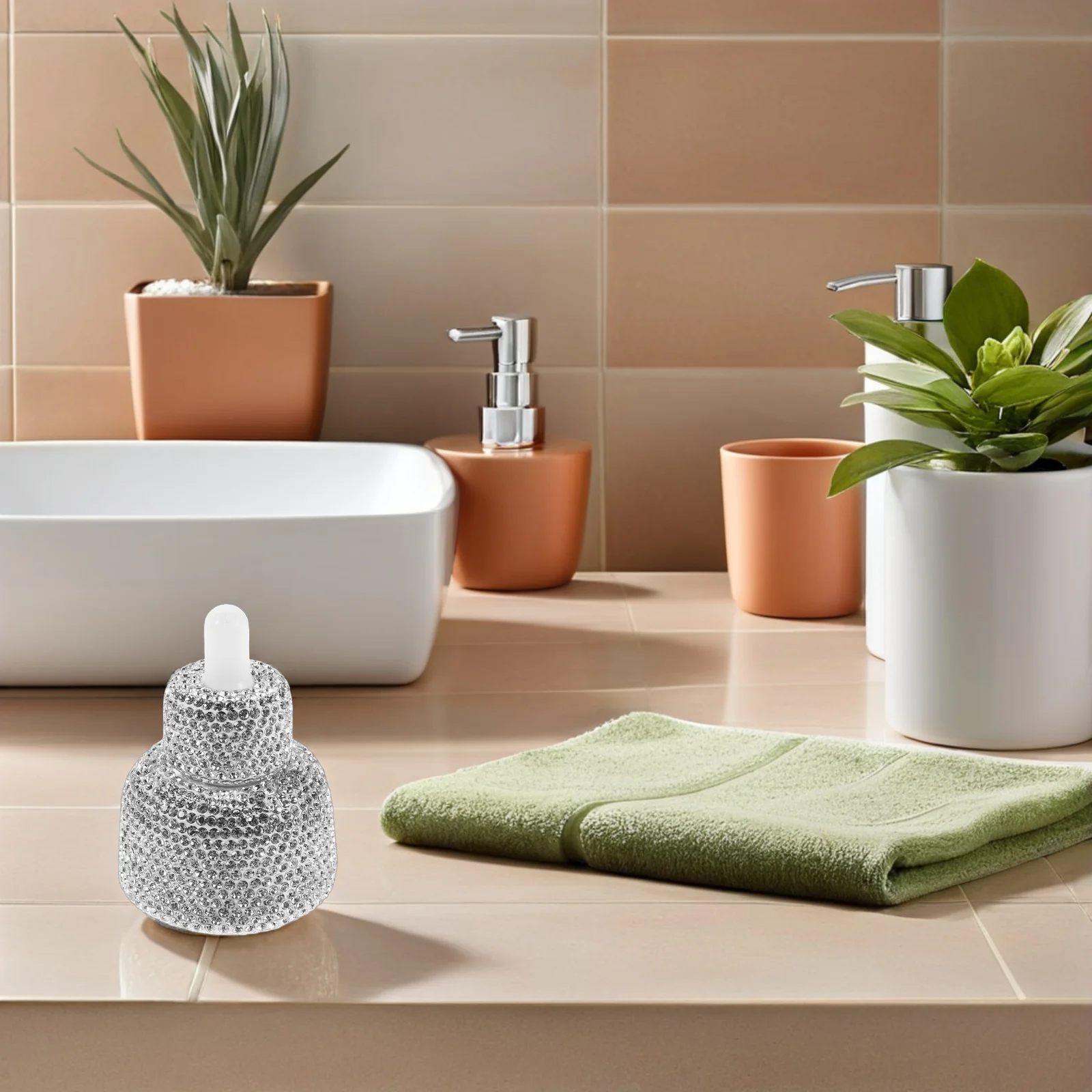 30Ml Refillable Glass Essential Oil Bottles With Pipette Dropper For Travel Aromatherapy Precision Dispensing Rhinestone Design