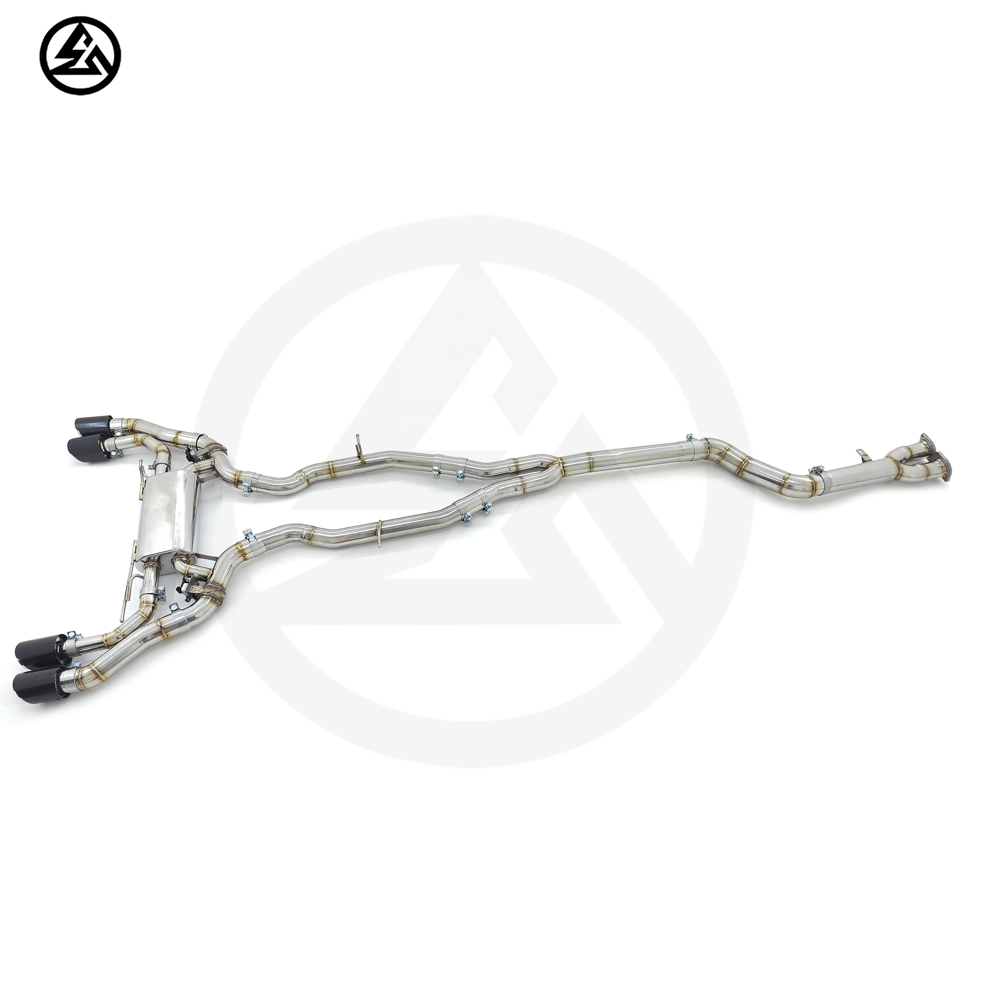 ODM CSZ 3.5" SS304 Single Midpipe Axleback Catback for bXX S58 X3M F97/X4M F98 3.0T 2018-2023 Exhaust Pipe