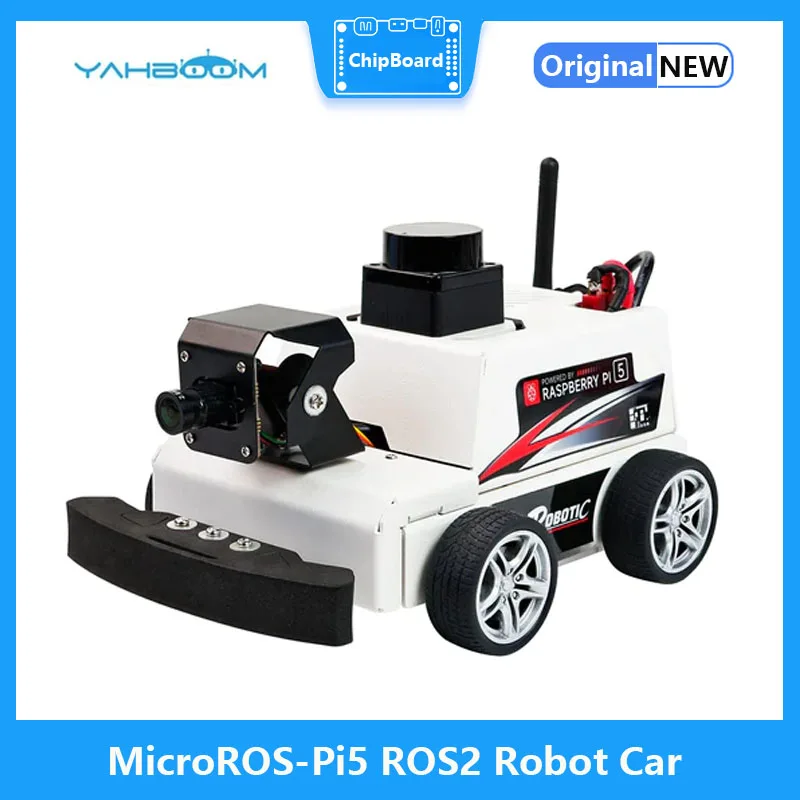 MicroROS-Pi5 ROS2 Robot Car for Raspberry Pi 5 (ROS2-HUMBLE + Python3)