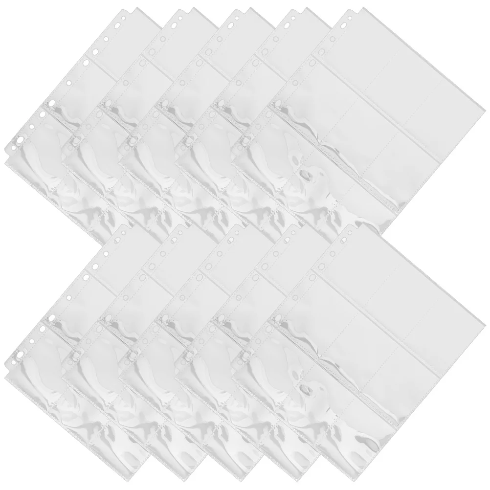 10 Fogli di Custodie Trasparenti per Foto con 9 Scomparti, Pagine Inseribili per Album, Tasche Riutilizzabili Trasparenti per Conservare Ricordi