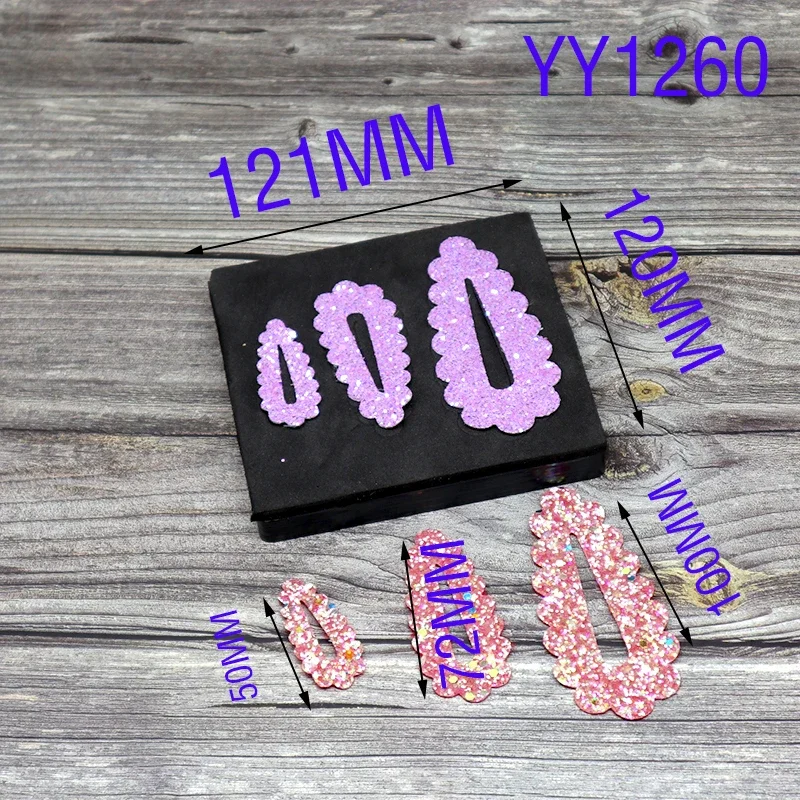 -Three Hair Clips And Hairpin Die Cutting And Wooden Die, YY1252 Is Suitable For Common Die Cutting Machines In The Market