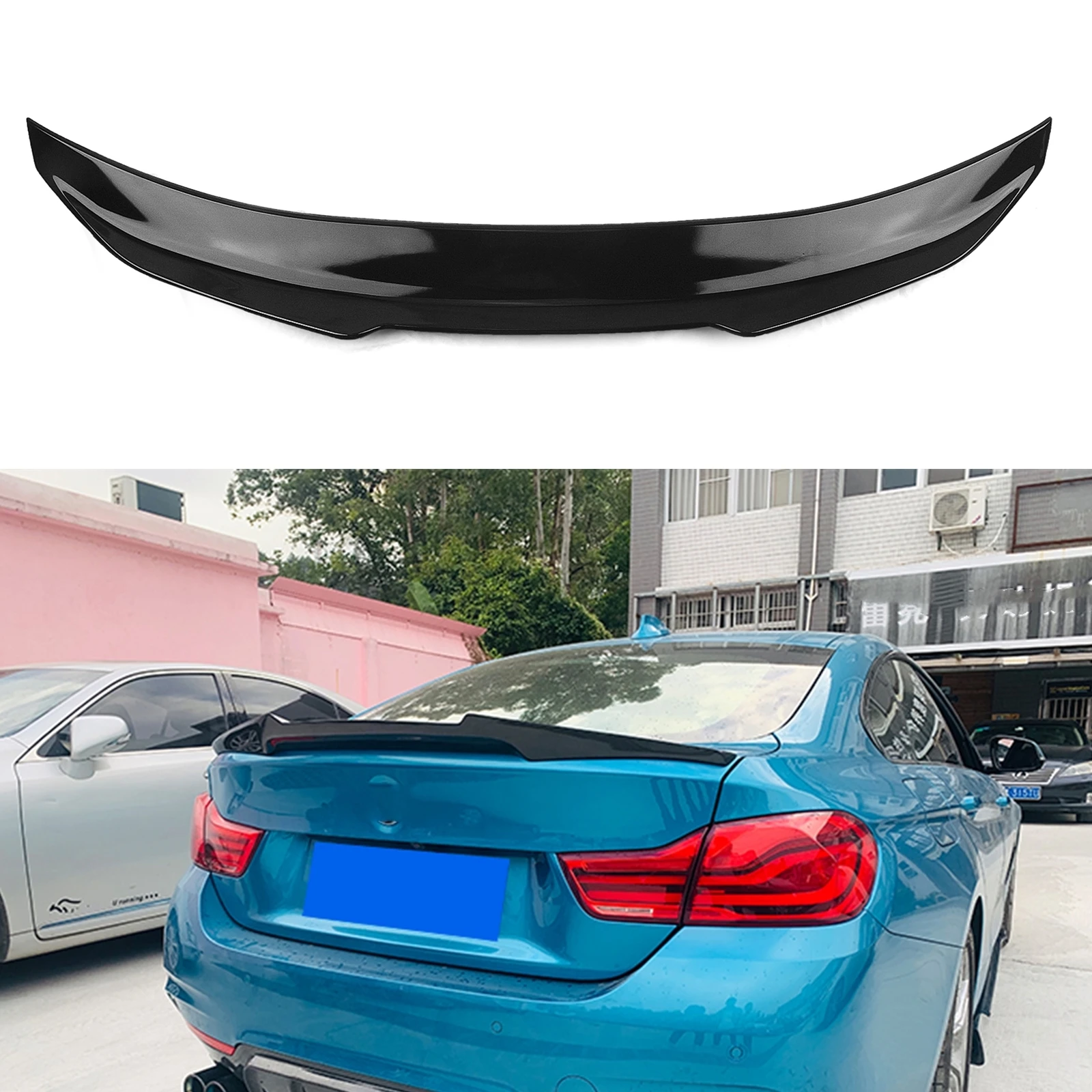 

PSM Style Rear Trunk Lid Spoiler Wing For BMW 4 Series F36 Gran Coupe 4 Door 420i 430i 440i 2014-2020 Tail Tailgate Splitter Lip