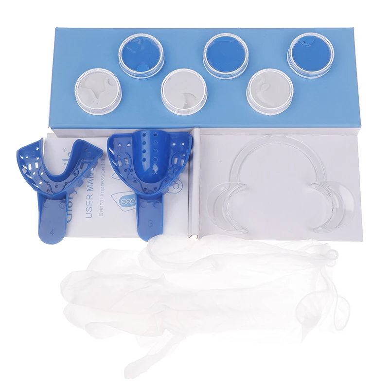 Dental Impression Material Putty Molding Kit Clinic Use Silicone Putty Dental Impression Trays Kit