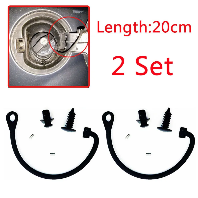 2 مجموعة غطاء تغليف خزان وقود السيارة كابل خط حبل حلقة لشركة فيات 500 غراندي بونتو برافو دوبلو لجزء السيارة ألفا روميو #1