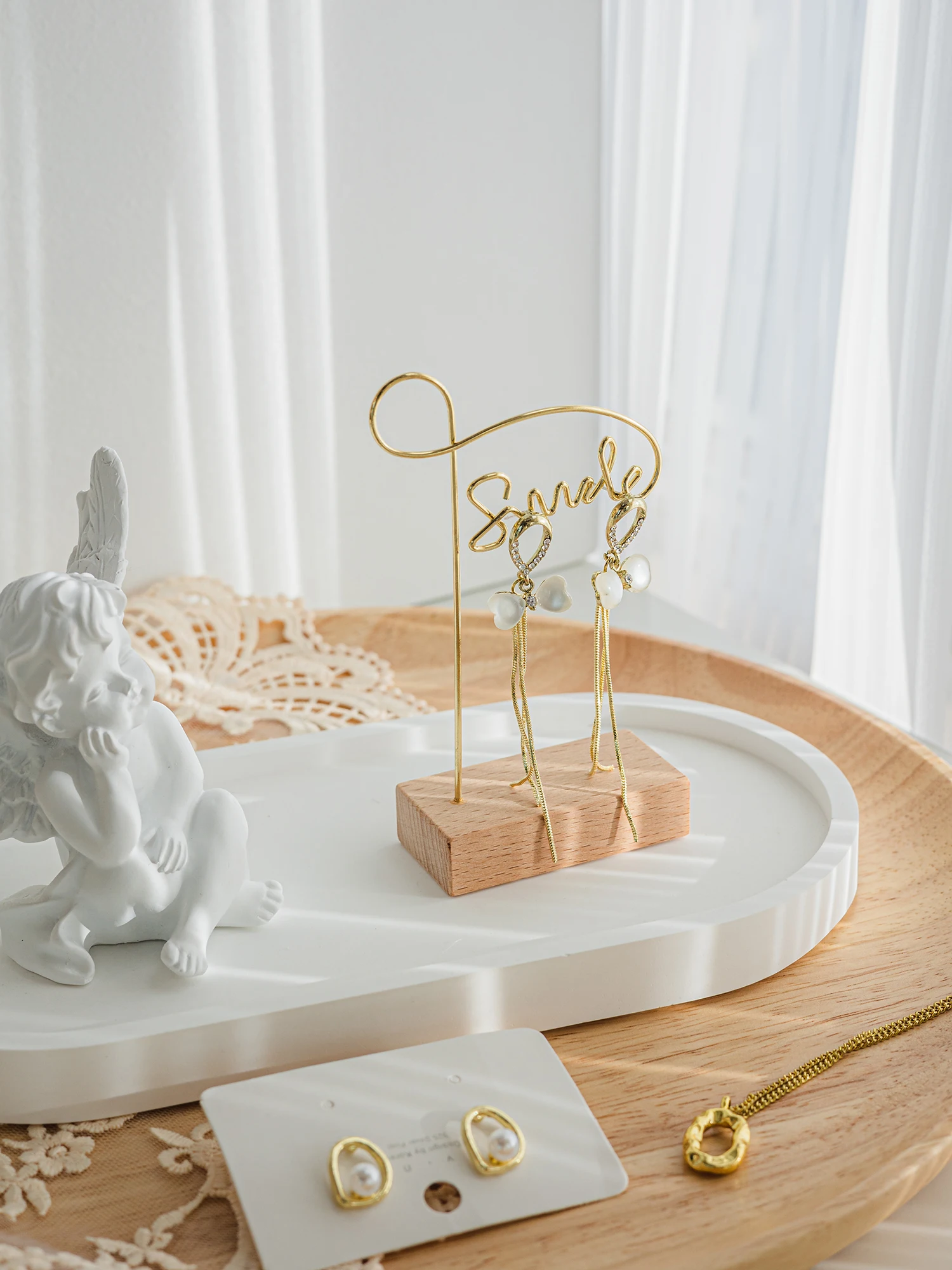 

Jewelry Display Stand Nelace Earring Holder Storage Organizer Faion Accory owcase Photoaphy Prop Jewelry Storage