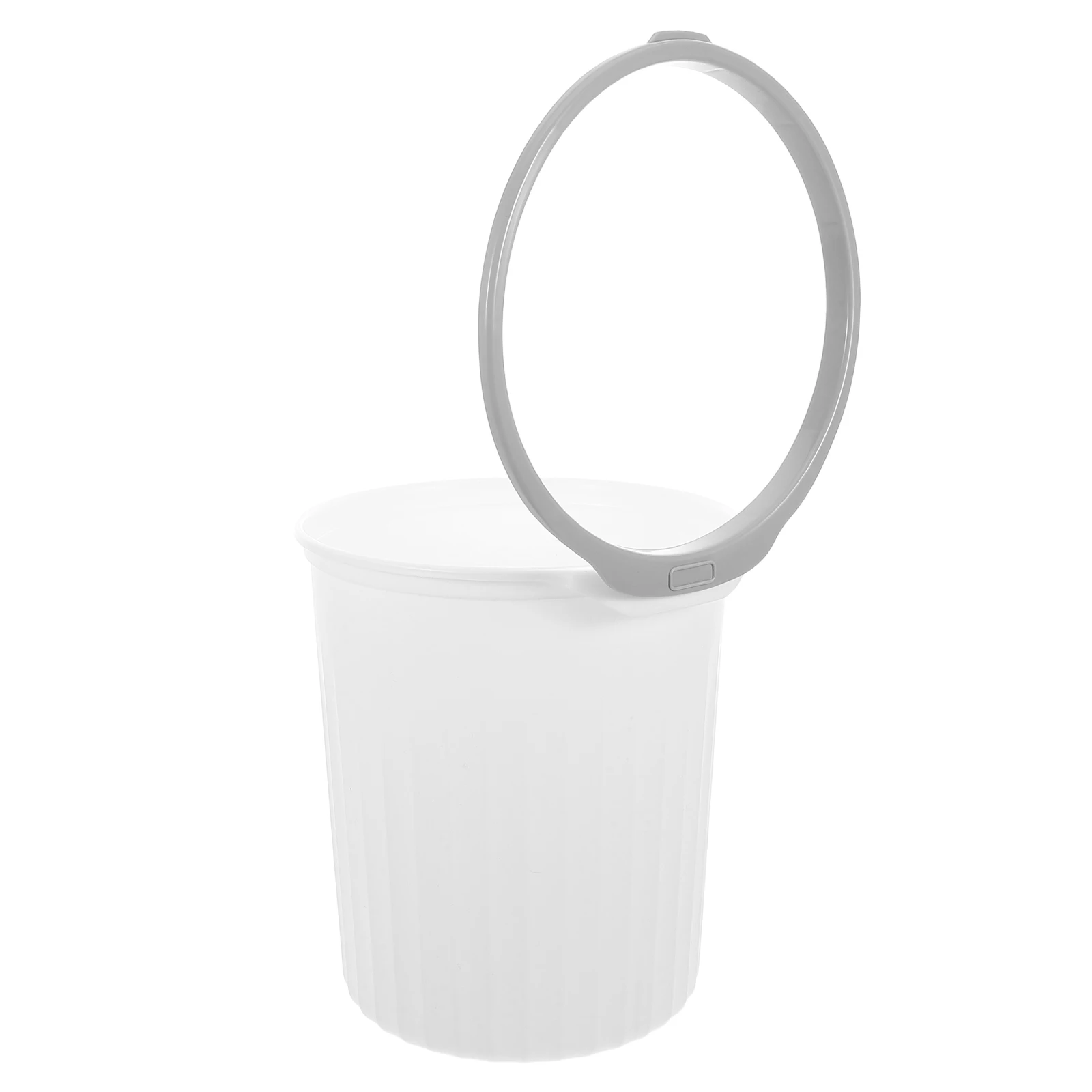 

Minimalist Trash Can Large Capacity Style Press Ring Odor Control Easy Clean Kitchen Bedroom Bathroom Office Garbage Bin