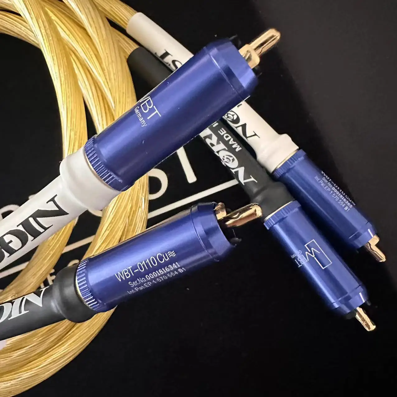 one pair Nordost ODIN 2 Gold  RCA signal cable double lotus sterling silver audio cable CD amplifier tube cable