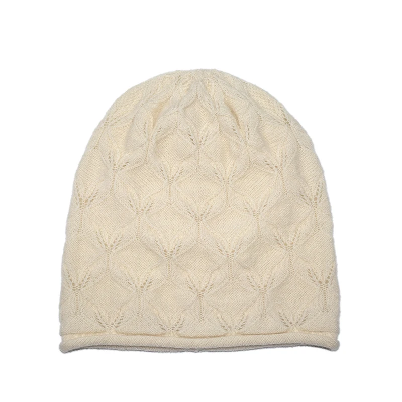 Winter Hat Women Wool Knit Beanie Slouchy Big Size Thin Soft Accessory For Autumn Cold Weather Skiing Sports Outdoor Holiday